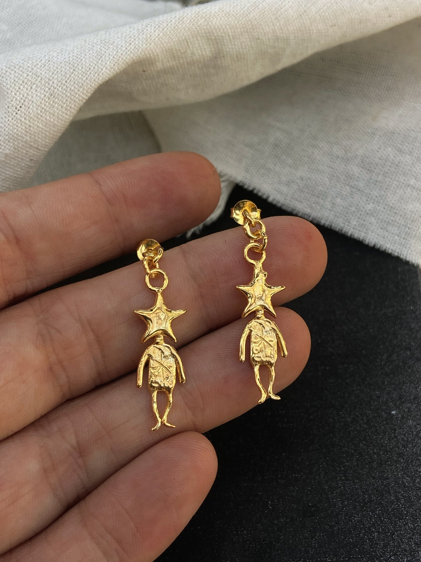 STAR MAN earrings ✧ GOLD