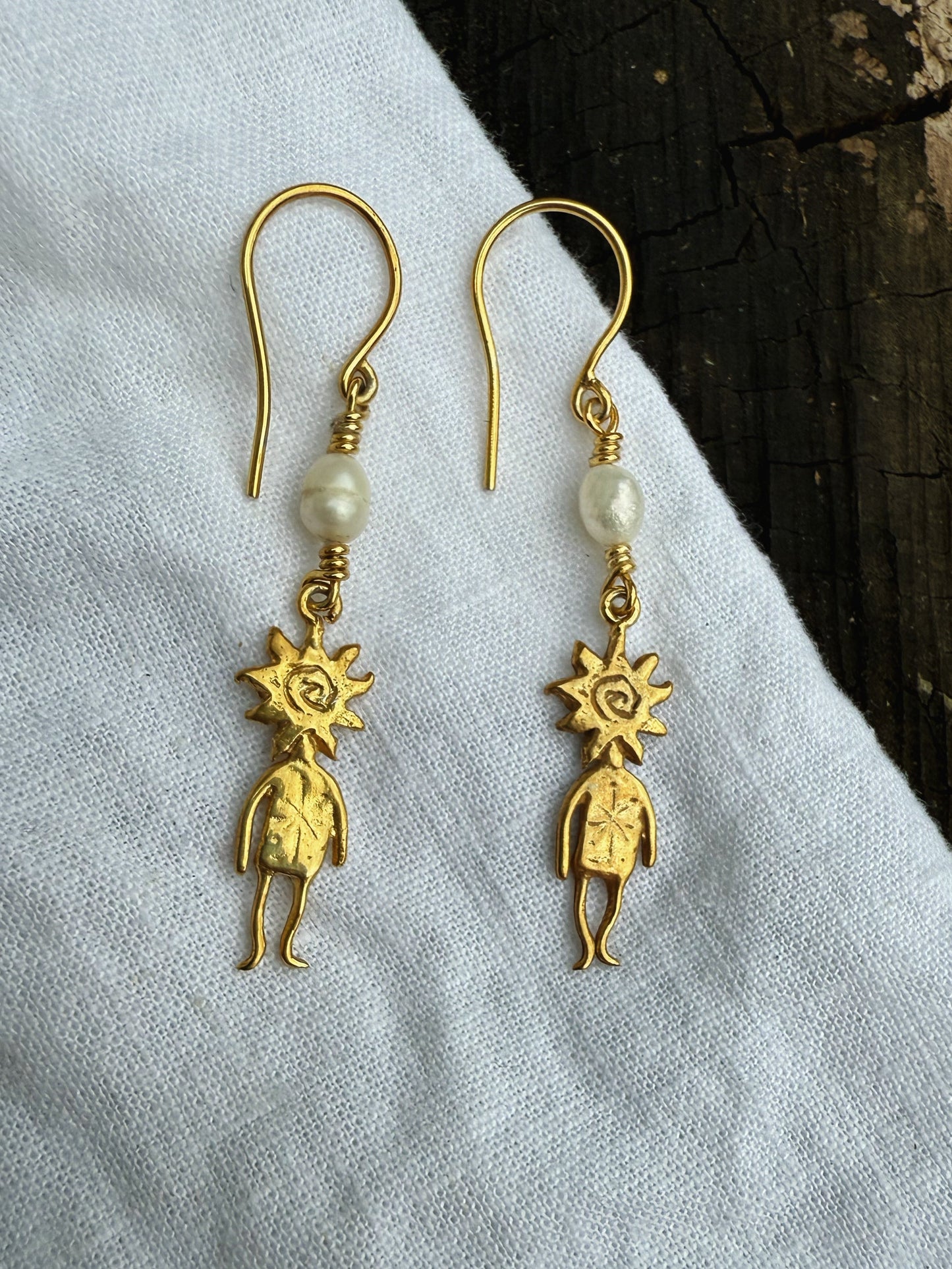SUN MAN PEARL DROP gold