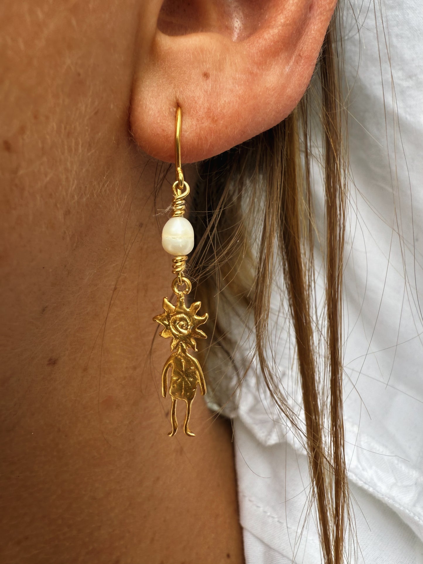 SUN MAN PEARL DROP gold