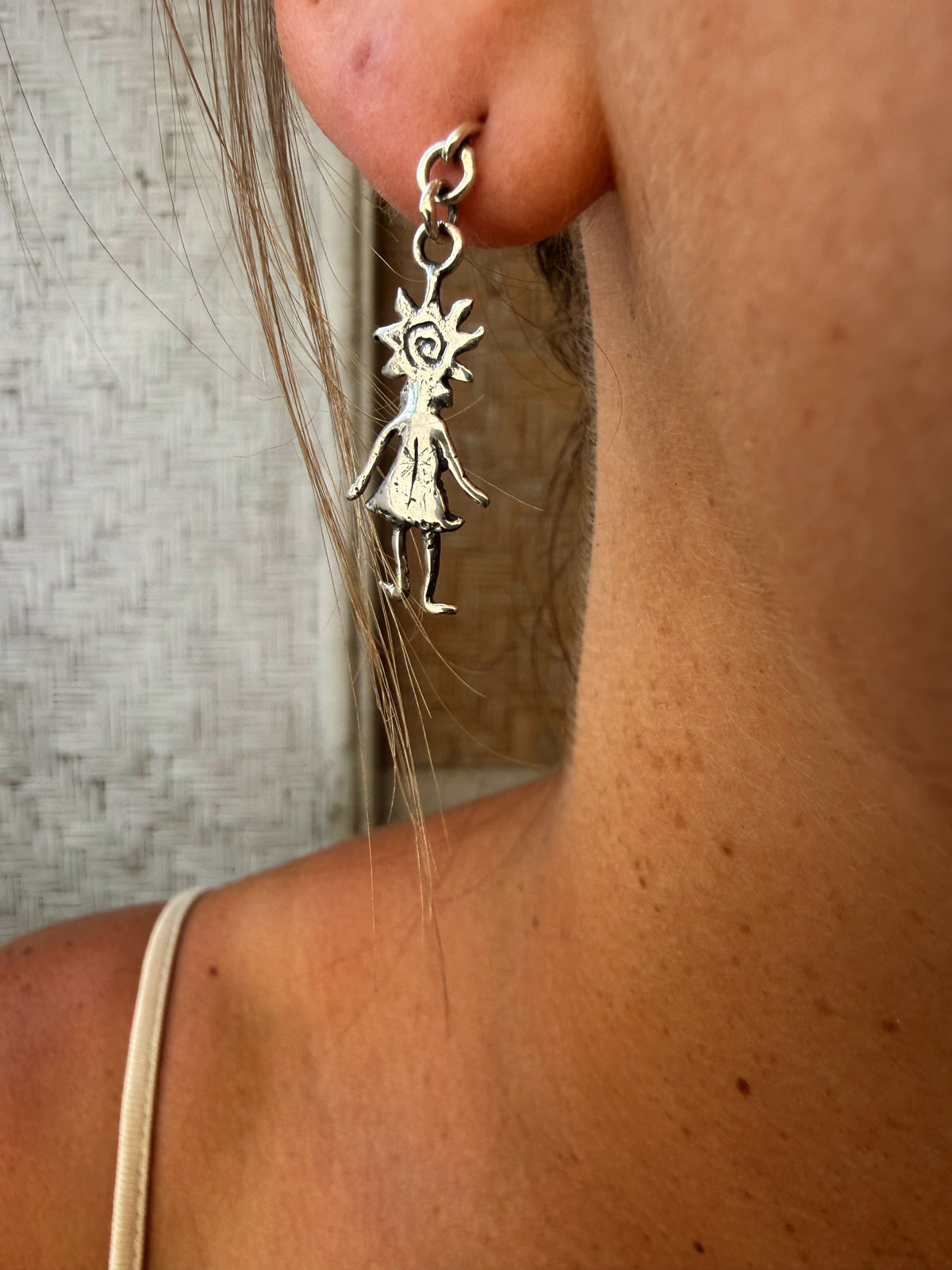 Sun girl earrings