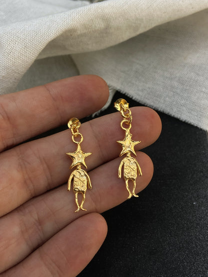 STAR MAN earrings ✧ GOLD