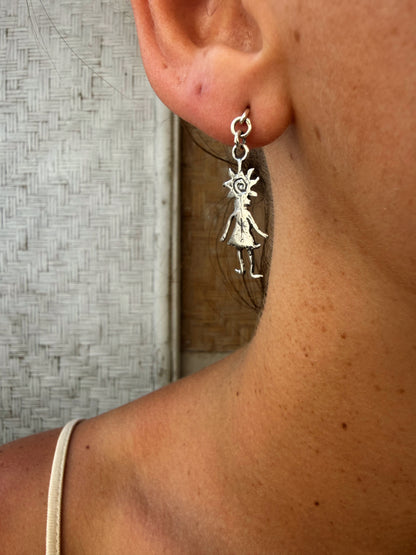 Sun girl earrings