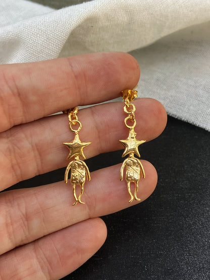 STAR MAN earrings ✧ GOLD