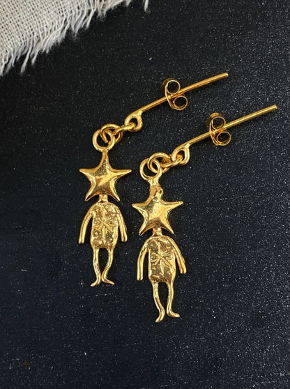 STAR MAN earrings ✧ GOLD
