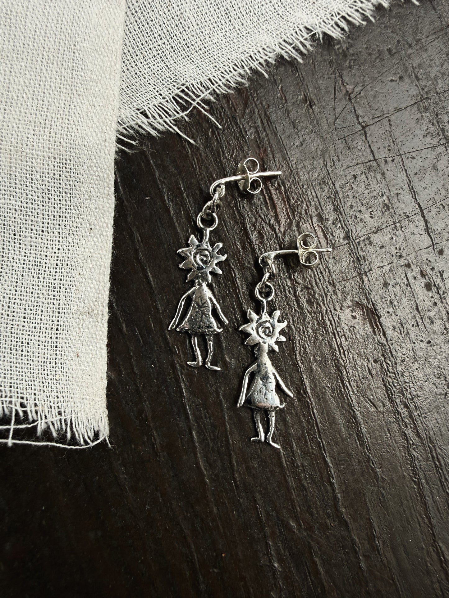 Sun girl earrings