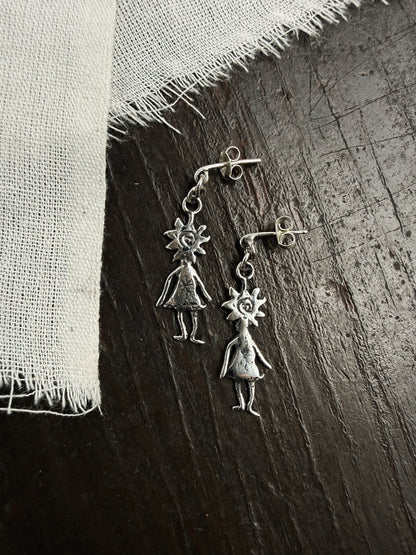 Sun girl earrings