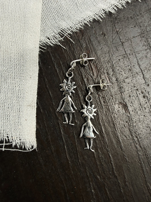 Sun girl earrings